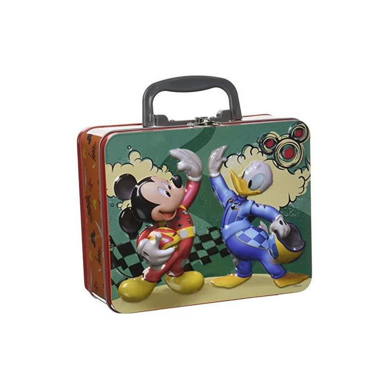 Disney - Grande Valisette Mickey Mouse De 2 Puzzles Lenticulaires - En Métal