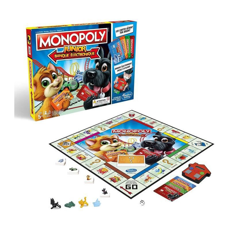 Monopoly - Junior Electronique - Jeu De Societe Pour Enfants - Jeu De Plateau