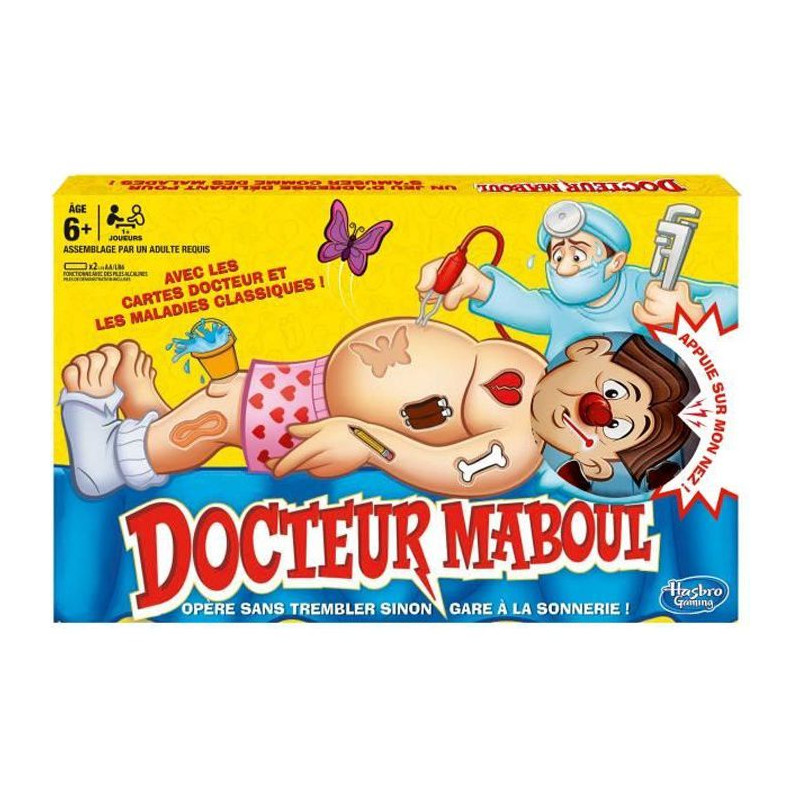 Docteur Maboul - Jeu De Plateau Électronique - Jeu Amusant Pour Enfants A Partir De 6 Ans - Jeu D'Intérieur - Avec Bobos Classiq