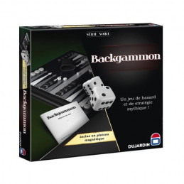 Backgammon Jeu De Plateau - Série Noire - Jeu De Société Traditionnel - 55340 - Dujardin