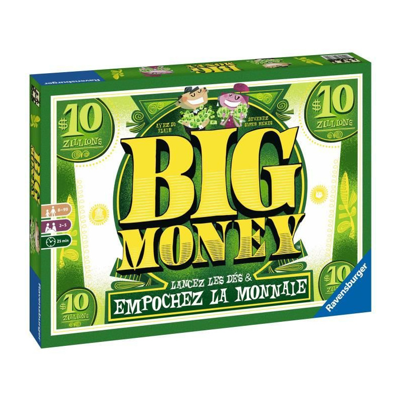 Big Money Jeu De Société Ravensburger - 2 A 5 Joueurs - 8 Ans Et +