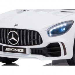 E-Road - Mercedes Gt-R Amg 12V Roues Gomme + Télécommande - Blanche