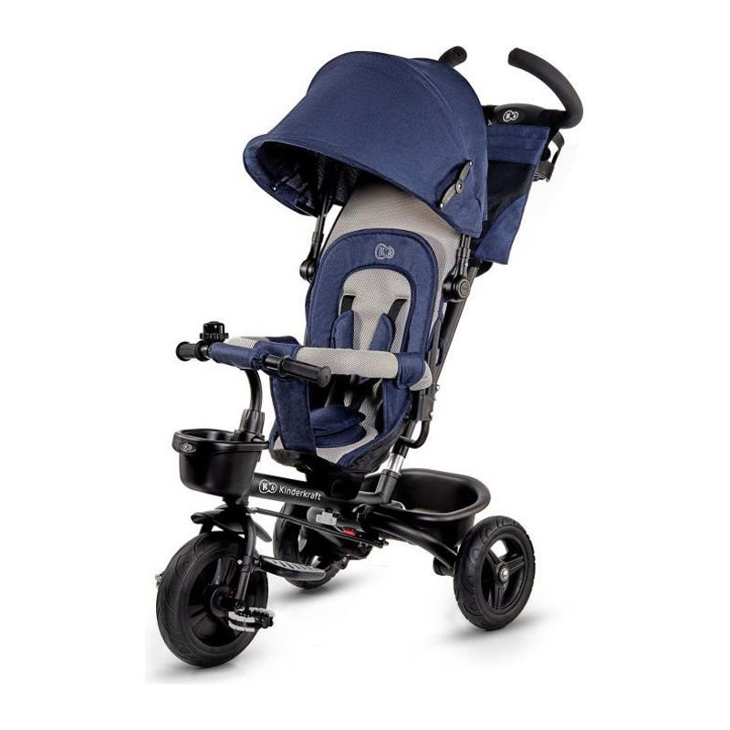 Kinderkraft Tricycle Aveo Bleu - 3 Roues - Evolutif - Pliable