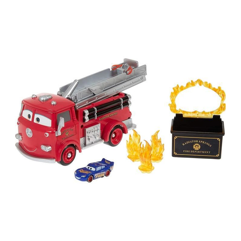 Cars Color Changers Red Camion De Pompier Radiator Spring - Cascade Et Éclaboussures
