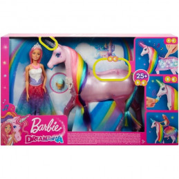 Barbie Dreamtopia Barbie Et Sa Licorne Lumieres Magiques - 32 Cm