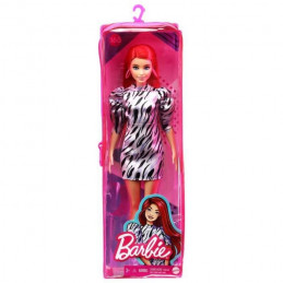 Barbie - Poupée Fashionista 168 Robe Zébrée - Poupée Mannequin - Des 3 Ans