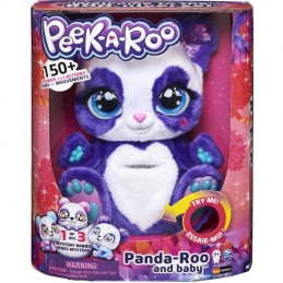 Peek-A-Roo - Maman Panda Et Bebe Surprise - 6060420 - Peluche Interactive Avec Plus De 150 Effets Sonores & Actions - 3 Modes De
