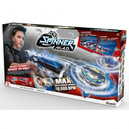 Spinner Mad By Silverlit - Mega Blaster Double Tir + 2 Toupies Led - 86311