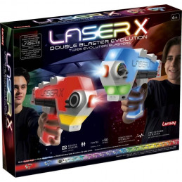 Lansay - Laser X - Double Blaster Évolution - Jeu De Laser Game - Portée Jusqu'A 90 Metres - Des 6 Ans