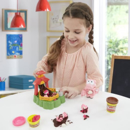 Play-Doh - Animal Crew - Pigsley Cochons Farceurs Avec Jeu De Ferme Et 4 Pots De Pâte Play-Doh - Atoxique De Différentes Couleur