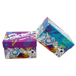 Sneak'Artz Shoebox Série 2 - 2 Baskets A Customiser - Boîtes Violette Et Bleue