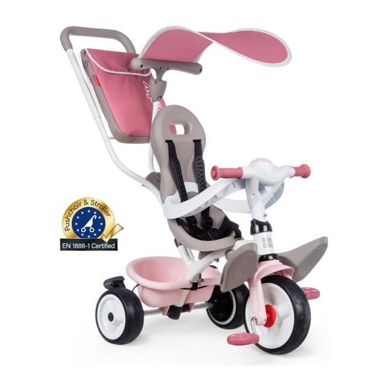Tricycle Baby Balade Plus Rose - Smoby