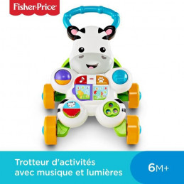 Fisher-Price - Mon Trotteur Zebre Parlant - Trotteur Bébé  - 6 Mois Et +