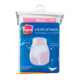 Tigex 4 Slips Jetables Blancs -  Taille Xl