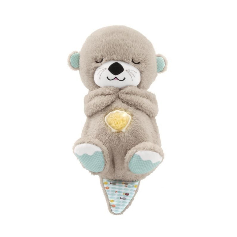 Fisher-Price - Ma Loutre Câlins Bonne Nuit - Jouet D'Eveil - Peluche Apaisante Pour Bébé - Lumiere Et Musique - Des La Naissance