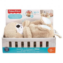 Fisher-Price - Ma Loutre Câlins Bonne Nuit - Jouet D'Eveil - Peluche Apaisante Pour Bébé - Lumiere Et Musique - Des La Naissance