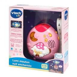 Vtech Baby - Veilleuse Lumi Mouton Nuit Enchantée Rose
