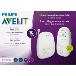 Philips Avent - Babyphone Dect Connecté - Mode Smart Eco - Jusqu'A 18H D'Autonomie - Mode Veilleuse Et Berceuses