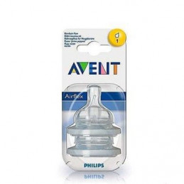 Philips Avent Scf631/27 Tétine Anti-Colic Silicone Nouveau-Né - 1 Trou - Boite De 2