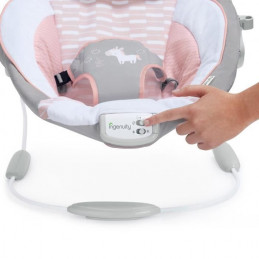 Ingenuity Transat Bébé Avec Vibrations Et Mélodies Rose - Flora