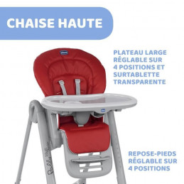 Chicco - Chaise Haute Polly Magic Relax Red Passion