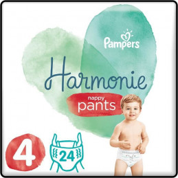 Pampers 24 Couches-Culottes Harmonie Nappy Pants Taille 4