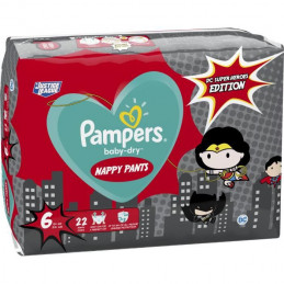 Pampers Couches-Culottes Baby-Dry Pants Taille 6 - 22 Culottes