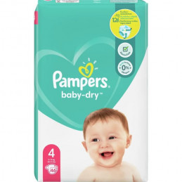 Pampers Baby-Dry Taille 4, 46 Couches