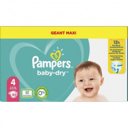 Pampers Baby-Dry Taille 4, 92 Couches