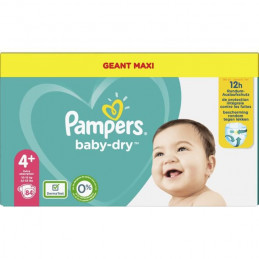 Pampers Baby-Dry Taille 4+, 84 Couches