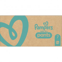 Pampers Baby-Dry Pants Taille 7, 17+Kg, 104 Couches Pack 1 Mois