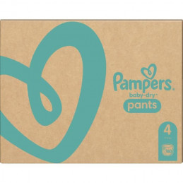 Pampers Baby-Dry Pants Taille 4 , 9-15Kg, 160 Couches - Pack 1 Mois