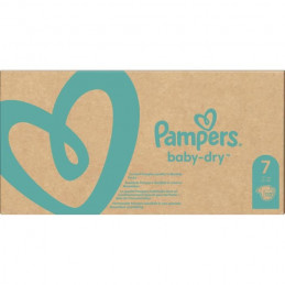 Pampers Baby-Dry Taille 7, 112 Couches - Pack 1 Mois