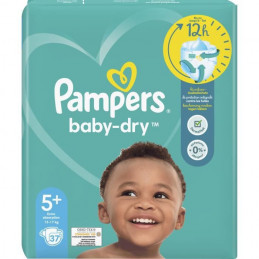 Pampers Baby-Dry Taille 5+ - 37 Couches
