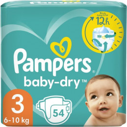 Pampers Baby-Dry Taille 3 - 54 Couches