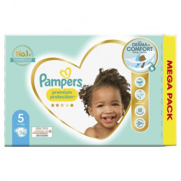 Pampers Premium Protection Taille 5 - 76 Couches