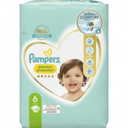Pampers Premium Protection Taille 6 - 18 Couches