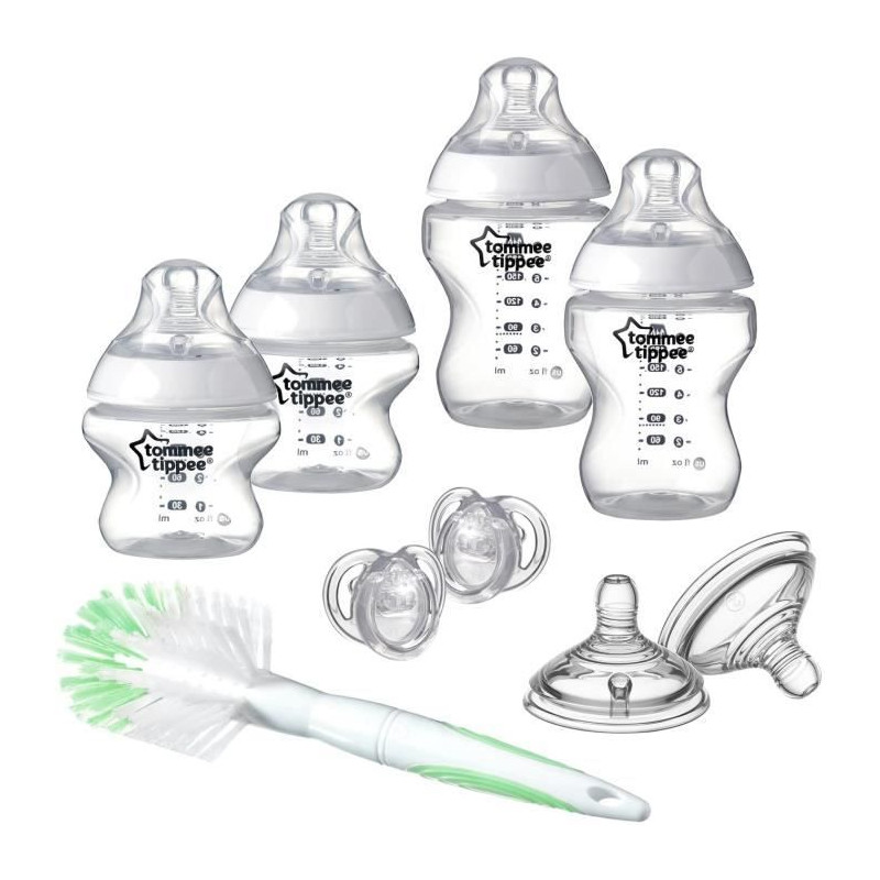 Tommee Tippee Biberon Kit Naissance Closer To Nature, Transparent