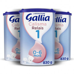 Gallia Calisma Relais 1 Lait En Poudre Pour Bébé - 3 X 830 G - De 0 A 6 Mois
