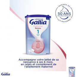 Gallia Calisma Relais 1 Lait En Poudre Pour Bébé - 3 X 830 G - De 0 A 6 Mois