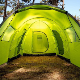 Tente De Camping Tunnel 8 Places Surpass Surptent802 Vert Et Gris