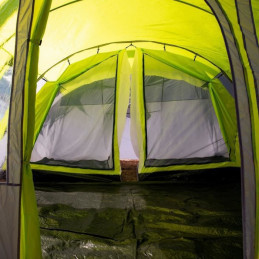 Tente De Camping Tunnel 6 Places Surpass Surptent602 Vert Et Gris
