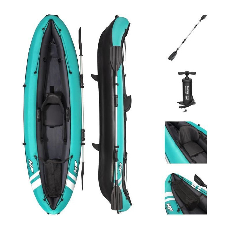 Bestway Kayak Gonflable Hydro-Force - 1 Personne - Ventura - 280 X 86 Cm