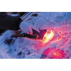 Grattoir à glace avec lampe COB et fonction sécurité