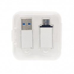 Set d'adaptateurs USB A et USB C