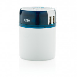 Set d’adaptateurs de voyage avec port USB Travel Blue